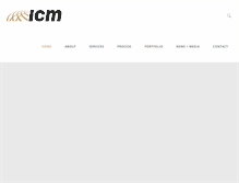 Tablet Screenshot of icm-corp.com